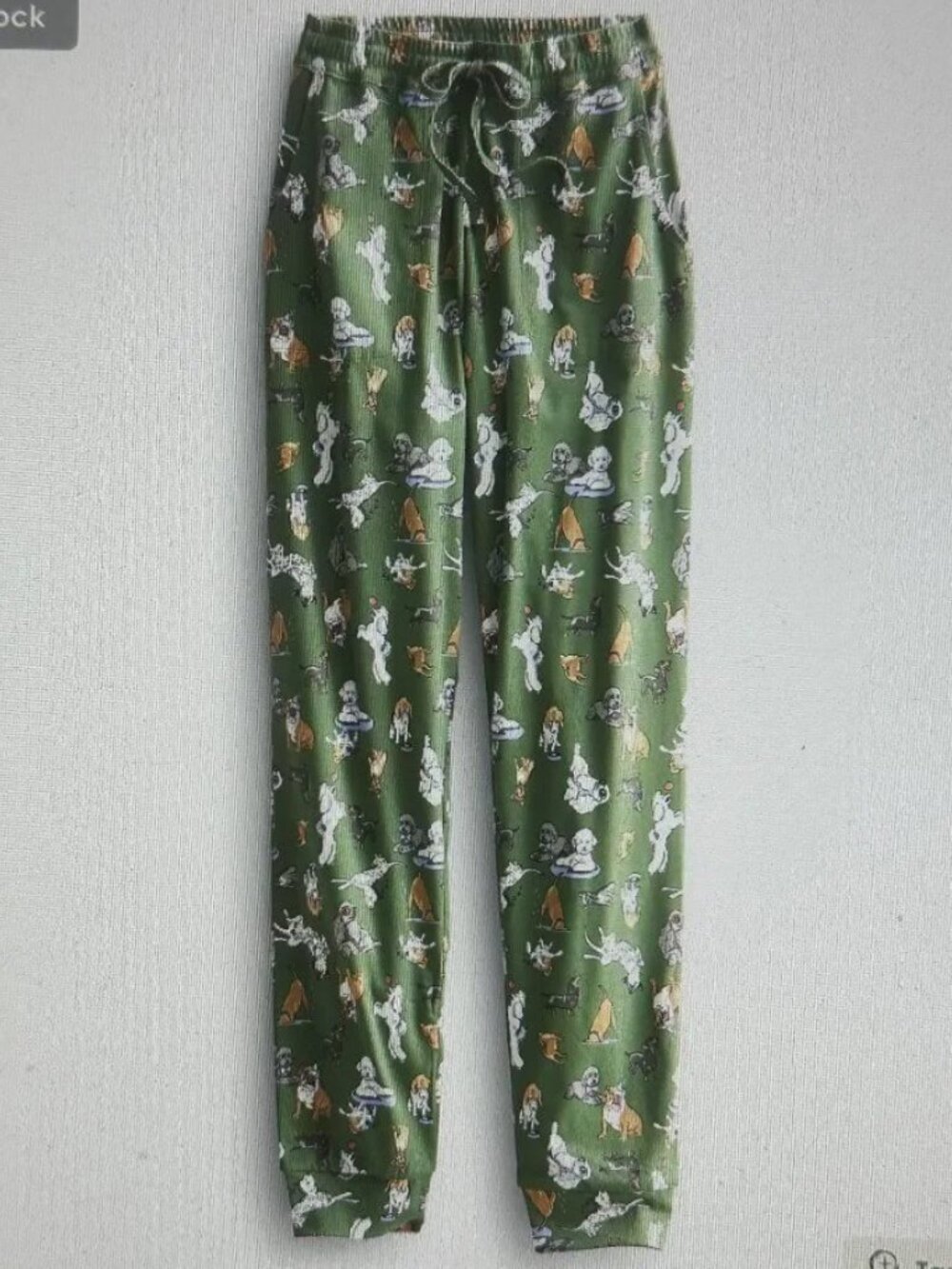 Vera Bradley Dog Park Large Green Pajama Bottoms - Picture 5 of 5